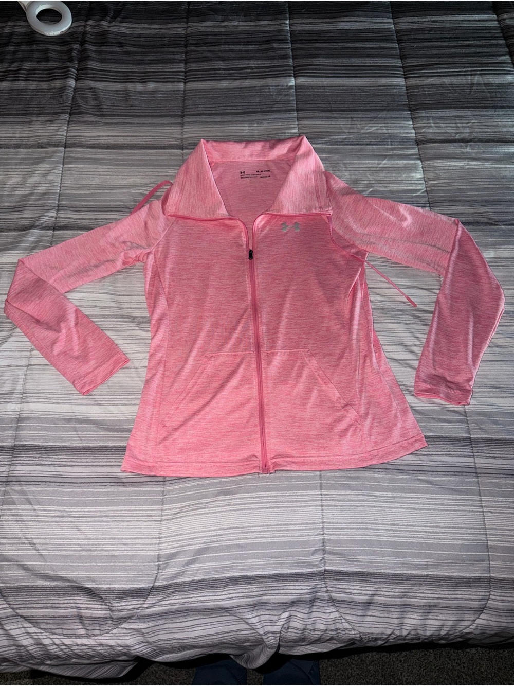 Under Armour Women's Heather Pink Full-Zip Performance Jacket